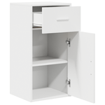 Casa si Gradina - Mobilier - Comode si corpuri - Comode - Cabinet alb de depozitare Alb MDF Compact Solutii depozitare - Infinity.ro