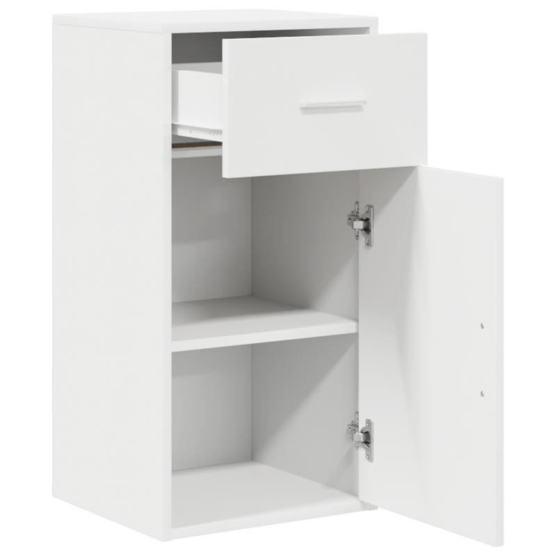Casa si Gradina - Mobilier - Comode si corpuri - Comode - Cabinet alb de depozitare Alb MDF Compact Solutii depozitare - Infinity.ro