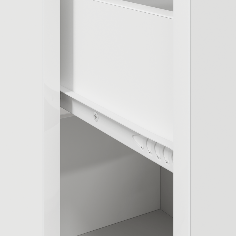 Casa si Gradina - Mobilier - Comode si corpuri - Comode - Cabinet alb de depozitare Alb MDF Compact Solutii depozitare - Infinity.ro