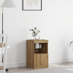 Casa si Gradina - Mobilier - Comode si corpuri - Comode - Dulap cu lumini LED, stejar artizanal, 41x37x67 cm - Infinity.ro
