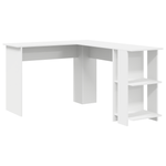 Casa si Gradina - Mobilier - Mese si birouri - Birouri - Birou Alb de Colt Alb Lemn aglomerat Mare Stocare Birou de colt - Infinity.ro