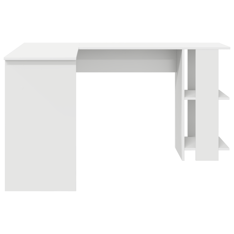 Casa si Gradina - Mobilier - Mese si birouri - Birouri - Birou Alb de Colt Alb Lemn aglomerat Mare Stocare Birou de colt - Infinity.ro