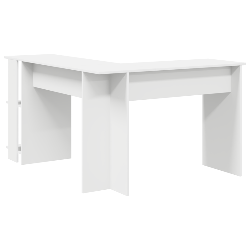 Casa si Gradina - Mobilier - Mese si birouri - Birouri - Birou Alb de Colt Alb Lemn aglomerat Mare Stocare Birou de colt - Infinity.ro