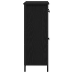 Casa si Gradina - Mobilier - Comode si corpuri - Comode - Dulap, stejar negru, 70x30x80 cm, lemn prelucrat si otel - Infinity.ro
