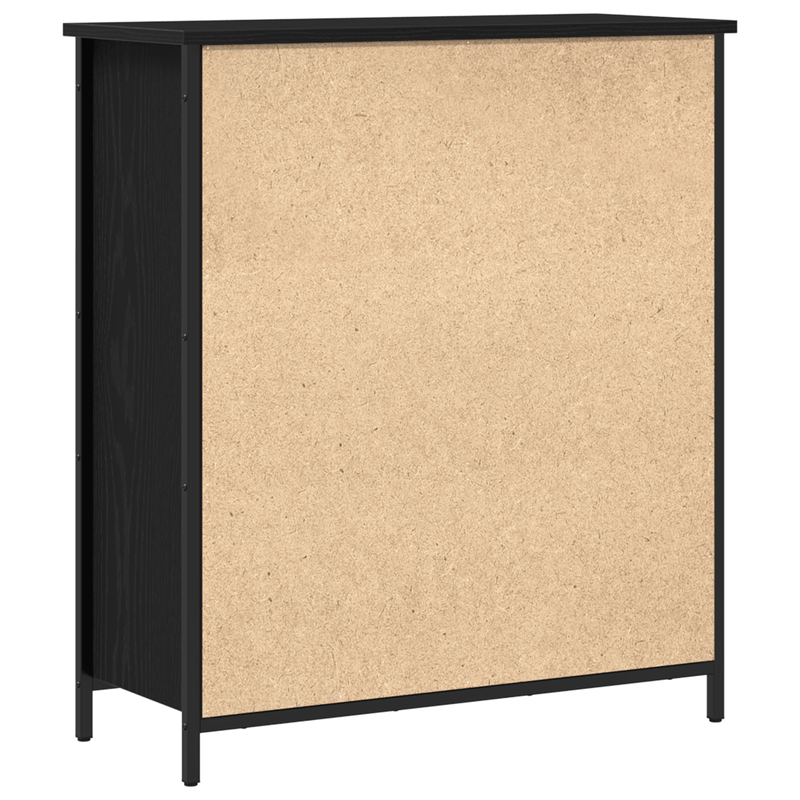 Casa si Gradina - Mobilier - Comode si corpuri - Comode - Dulap, stejar negru, 70x30x80 cm, lemn prelucrat si otel - Infinity.ro