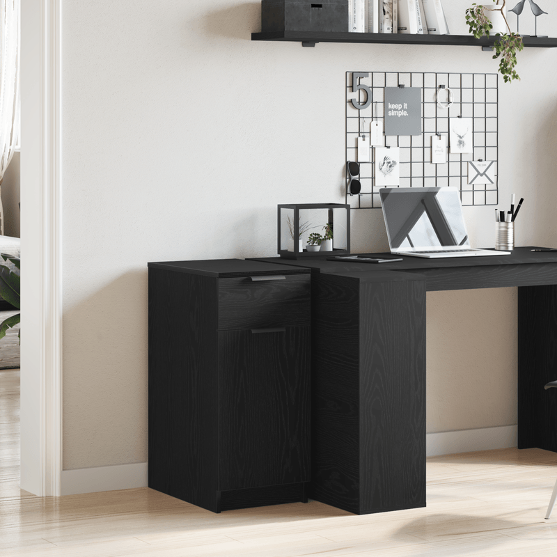 Casa si Gradina - Mobilier - Dulapuri si sifoniere - Dulapuri - Birou dulap  in stejar negru - 33x50x75 cm - Fabricat din lemn ingineresc - Infinity.ro