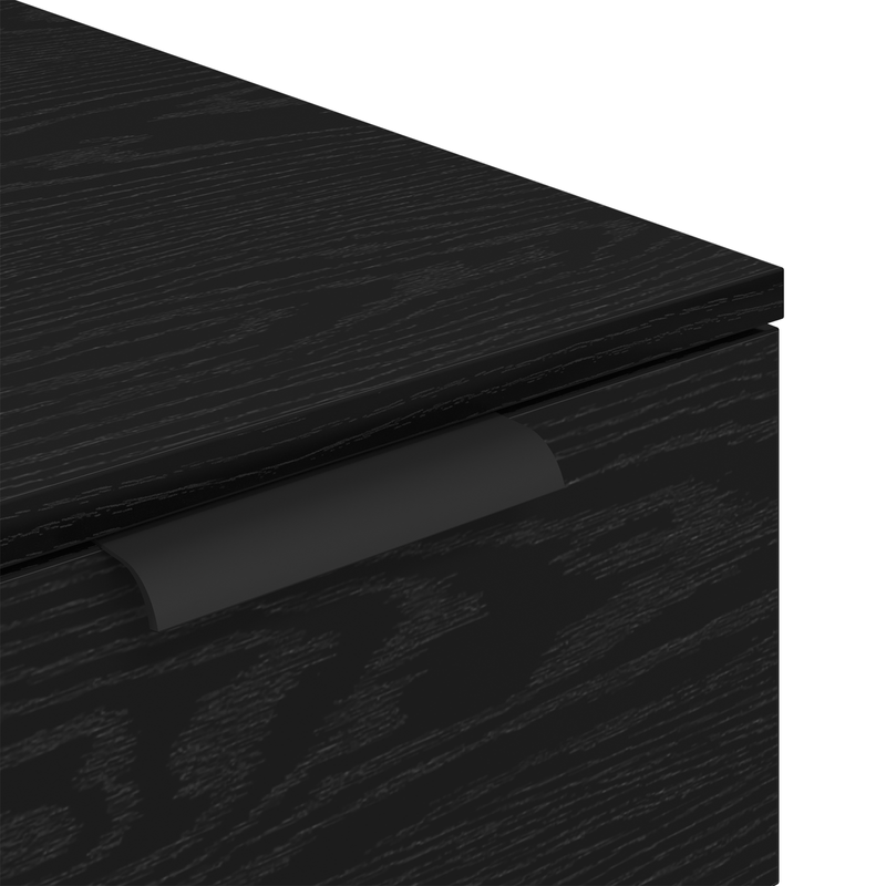 Casa si Gradina - Mobilier - Dulapuri si sifoniere - Dulapuri - Birou dulap  in stejar negru - 33x50x75 cm - Fabricat din lemn ingineresc - Infinity.ro