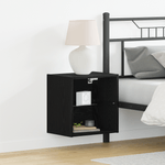 Casa si Gradina - Mobilier - Biblioteci si rafturi - Rafturi - Raft suspendat, 2 buc., stejar negru, 40x28,5x40 cm, lemn - Infinity.ro