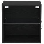Casa si Gradina - Mobilier - Biblioteci si rafturi - Rafturi - Raft suspendat, 2 buc., stejar negru, 40x28,5x40 cm, lemn - Infinity.ro