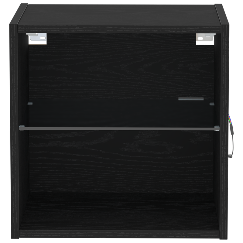 Casa si Gradina - Mobilier - Biblioteci si rafturi - Rafturi - Raft suspendat, 2 buc., stejar negru, 40x28,5x40 cm, lemn - Infinity.ro