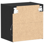 Casa si Gradina - Mobilier - Biblioteci si rafturi - Rafturi - Raft suspendat, 2 buc., stejar negru, 40x28,5x40 cm, lemn - Infinity.ro