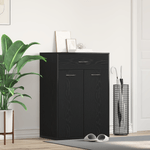 Casa si Gradina - Mobilier - Organizare si depozitare - Organizator incaltaminte - Dulap pentru incaltaminte , Negru cu Stejar, 60x35x84 cm, Lemn stratificat - Infinity.ro