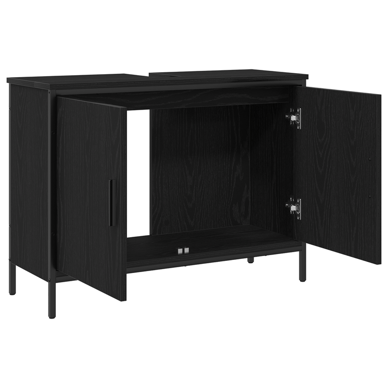 Casa si Gradina - Mobilier - Mobilier baie - Comode baie - Comoda chiuveta de baie, stejar negru 80x30x60 cm lemn prelucrat - Infinity.ro