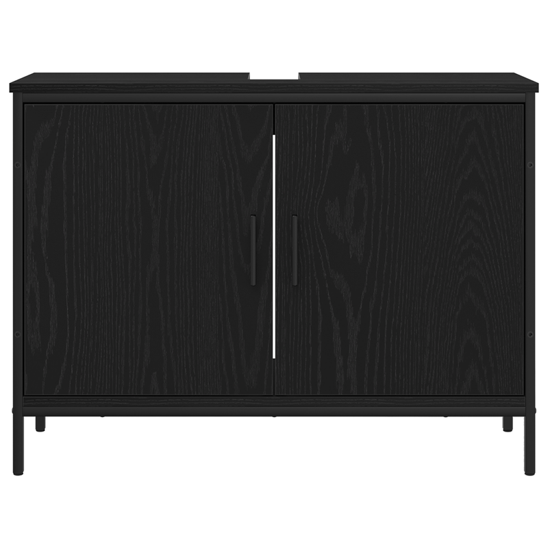Casa si Gradina - Mobilier - Mobilier baie - Comode baie - Comoda chiuveta de baie, stejar negru 80x30x60 cm lemn prelucrat - Infinity.ro