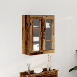 Casa si Gradina - Mobilier - Comode si corpuri - Comode - Dulap de perete cu usi din sticla, lemn vechi, 69,5x34x90 cm - Infinity.ro