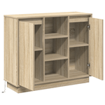 Casa si Gradina - Mobilier - Comode si corpuri - Comode - Comoda cu LED Stejar Sonoma 90x32x75 cm Lemn prelucrat - Infinity.ro