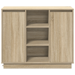 Casa si Gradina - Mobilier - Comode si corpuri - Comode - Comoda cu LED Stejar Sonoma 90x32x75 cm Lemn prelucrat - Infinity.ro