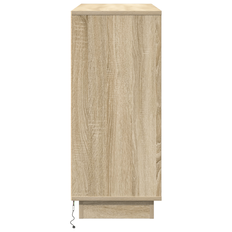 Casa si Gradina - Mobilier - Comode si corpuri - Comode - Comoda cu LED Stejar Sonoma 90x32x75 cm Lemn prelucrat - Infinity.ro