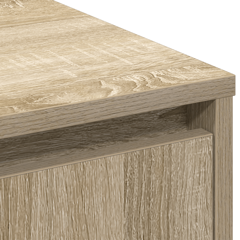 Casa si Gradina - Mobilier - Comode si corpuri - Comode - Comoda cu LED Stejar Sonoma 90x32x75 cm Lemn prelucrat - Infinity.ro