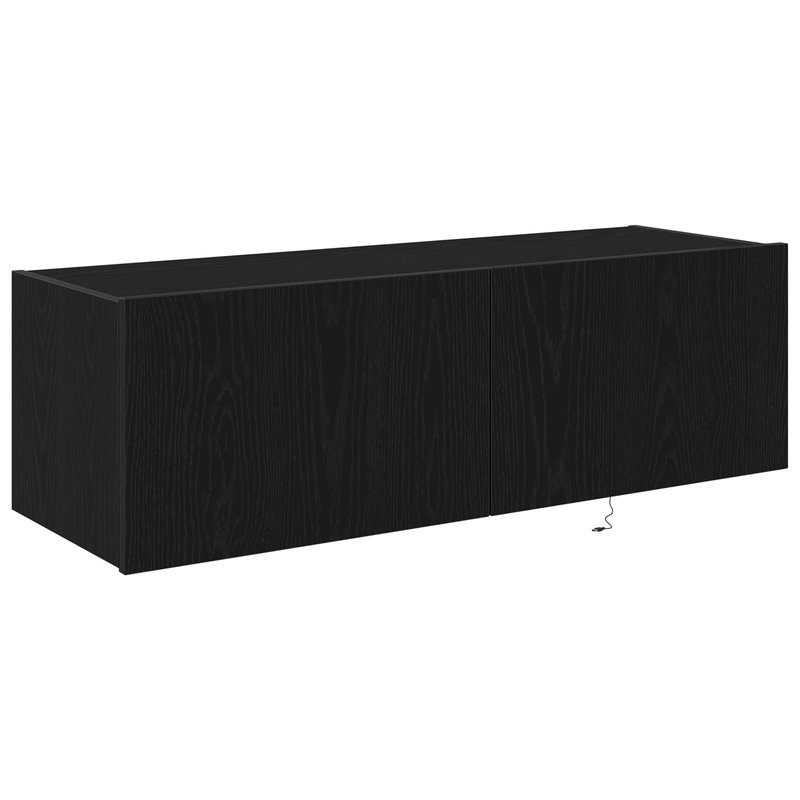 Casa si Gradina - Mobilier - Comode si corpuri - Comode - Dulap de perete cu LED-uri, stejar negru, 100x35x31 cm - Infinity.ro