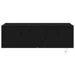 Casa si Gradina - Mobilier - Comode si corpuri - Comode - Dulap de perete cu LED-uri, stejar negru, 100x35x31 cm - Infinity.ro