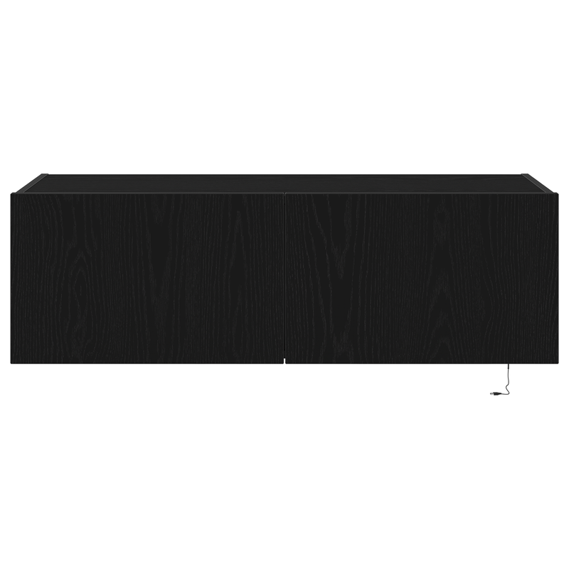Casa si Gradina - Mobilier - Comode si corpuri - Comode - Dulap de perete cu LED-uri, stejar negru, 100x35x31 cm - Infinity.ro