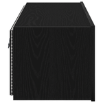 Casa si Gradina - Mobilier - Comode si corpuri - Comode - Dulap de perete cu LED-uri, stejar negru, 100x35x31 cm - Infinity.ro