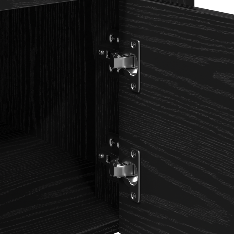 Casa si Gradina - Bucatarie si vesela - Ustensile bucatarie - Cosuri servire - Carucior de bucatarie, stejar negru, 60x45x80 cm lemn prelucrat - Infinity.ro