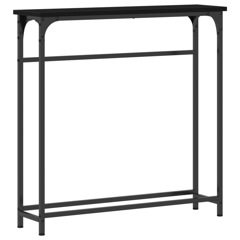 Casa si Gradina - Mobilier - Comode si corpuri - Console - Masa Consola Negru Stejar 75x19,5x75 cm Lemn prelucrat - Infinity.ro