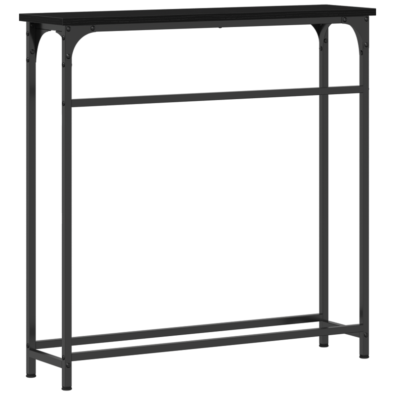 Casa si Gradina - Mobilier - Comode si corpuri - Console - Masa Consola Negru Stejar 75x19,5x75 cm Lemn prelucrat - Infinity.ro