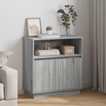 Casa si Gradina - Mobilier - Comode si corpuri - Comode - Dulap cu LED Gri Sonoma 71x34,5x75 cm Lemn prelucrat - Infinity.ro