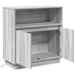 Casa si Gradina - Mobilier - Comode si corpuri - Comode - Dulap cu LED Gri Sonoma 71x34,5x75 cm Lemn prelucrat - Infinity.ro