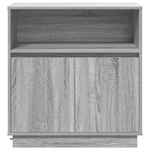 Casa si Gradina - Mobilier - Comode si corpuri - Comode - Dulap cu LED Gri Sonoma 71x34,5x75 cm Lemn prelucrat - Infinity.ro