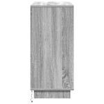 Casa si Gradina - Mobilier - Comode si corpuri - Comode - Dulap cu LED Gri Sonoma 71x34,5x75 cm Lemn prelucrat - Infinity.ro