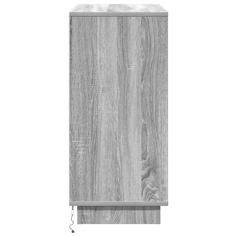 Casa si Gradina - Mobilier - Comode si corpuri - Comode - Dulap cu LED Gri Sonoma 71x34,5x75 cm Lemn prelucrat - Infinity.ro