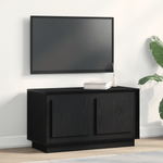 Casa si Gradina - Mobilier - Comode si corpuri - Comode - Dulap TV, stejar negru, 80x35x45 cm, lemn prelucrat - Infinity.ro