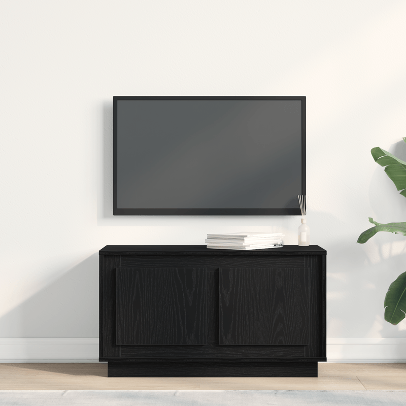 Casa si Gradina - Mobilier - Comode si corpuri - Comode - Dulap TV, stejar negru, 80x35x45 cm, lemn prelucrat - Infinity.ro