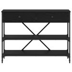 Casa si Gradina - Mobilier - Comode si corpuri - Console - Masa de Consola Stejar Negru 100x34.5x75 cm Lemn de inginerie - Infinity.ro