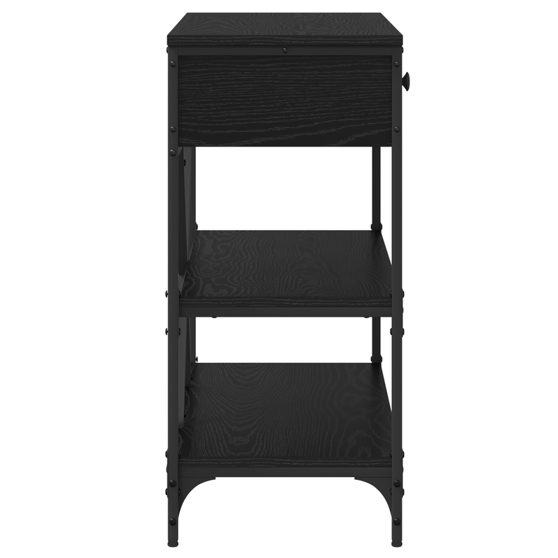 Casa si Gradina - Mobilier - Comode si corpuri - Console - Masa de Consola Stejar Negru 100x34.5x75 cm Lemn de inginerie - Infinity.ro