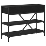 Casa si Gradina - Mobilier - Comode si corpuri - Console - Masa de Consola Stejar Negru 100x34.5x75 cm Lemn de inginerie - Infinity.ro