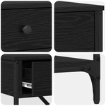 Casa si Gradina - Mobilier - Comode si corpuri - Console - Masa de Consola Stejar Negru 100x34.5x75 cm Lemn de inginerie - Infinity.ro