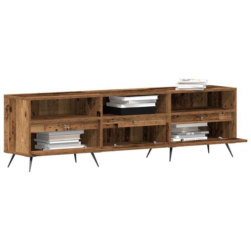 Casa si Gradina - Mobilier - Comode si corpuri - Comode - Dulap TV Lemn Vechi 150x30x44,5 cm Lemn Compozit - Infinity.ro