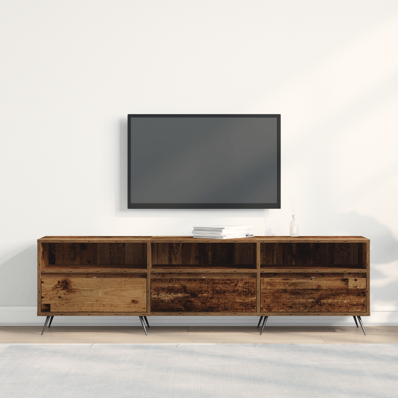 Casa si Gradina - Mobilier - Comode si corpuri - Comode - Dulap TV Lemn Vechi 150x30x44,5 cm Lemn Compozit - Infinity.ro