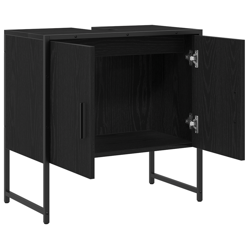Casa si Gradina - Mobilier - Mobilier baie - Comode baie - Comoda chiuveta de baie, stejar negru 60x33x60 cm lemn prelucrat - Infinity.ro