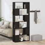 Casa si Gradina - Mobilier - Mese si birouri - Birouri - Biblioteca, stejar negru, 80x24x186 cm, lemn prelucrat - Infinity.ro