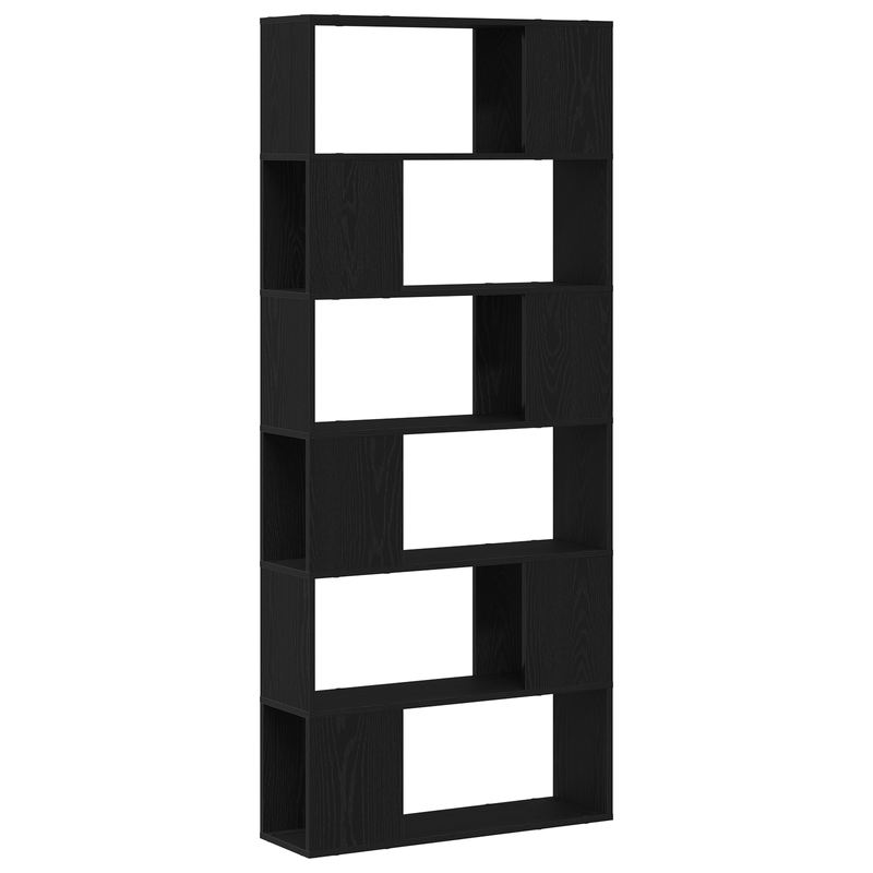 Casa si Gradina - Mobilier - Mese si birouri - Birouri - Biblioteca, stejar negru, 80x24x186 cm, lemn prelucrat - Infinity.ro