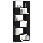 Casa si Gradina - Mobilier - Mese si birouri - Birouri - Biblioteca, stejar negru, 80x24x186 cm, lemn prelucrat - Infinity.ro
