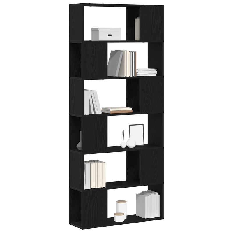 Casa si Gradina - Mobilier - Mese si birouri - Birouri - Biblioteca, stejar negru, 80x24x186 cm, lemn prelucrat - Infinity.ro