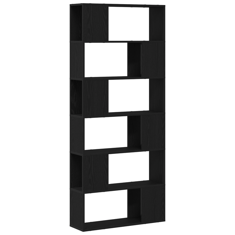 Casa si Gradina - Mobilier - Mese si birouri - Birouri - Biblioteca, stejar negru, 80x24x186 cm, lemn prelucrat - Infinity.ro