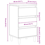 Casa si Gradina - Mobilier - Comode si corpuri - Noptiere - Noptiera, lemn vechi, 40x35x70 cm, lemn prelucrat - Infinity.ro